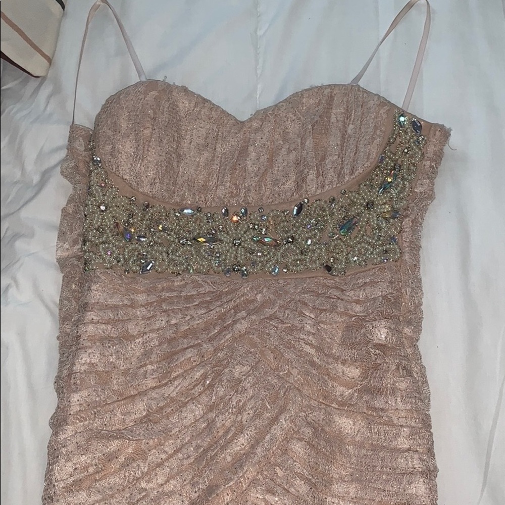 Formal strapless prom dress/ cocktail dress